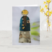 Carte Unique Collage Earth Mama Ava Blank Card (Fleur jaune)