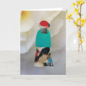 Carte Unique Collage Earth Mama Cedar Blank Card (Fleur jaune)