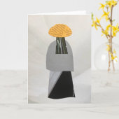 Carte Unique Collage Earth Mama Vee Blank Card (Fleur jaune)