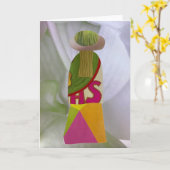 Carte Unique Collage Terre Mama Shana Blank (Fleur jaune)