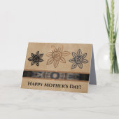 Carte unique Floral de style sud-ouest (Devant)