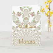 Carte Unique Hakuna Matata Design : Vibes sereines (Fleur jaune)