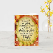 Carte Unique Illustré "Your Story" Inspirationnel (Fleur jaune)