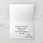 Carte Unique mignon Ados Retour à l'école Collage (Intérieur)