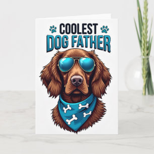 Carte unique pour la fête des pères pour chien