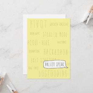 Carte Uniquement dans la Silicon Valley Greeting Card : 