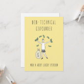 Carte Uniquement dans la Silicon Valley Greeting Card :  (Devant/Arrière en situation)