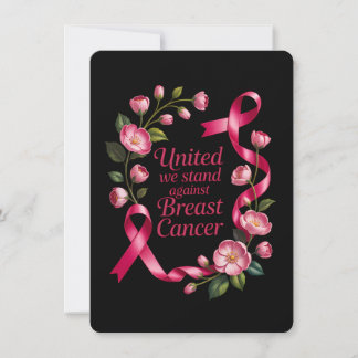 Carte Unis Nous Tenons - Sensibilisation au Cancer du Se