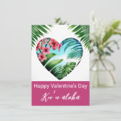 Carte Unisex Hawaiian Valentines (Debout devant)
