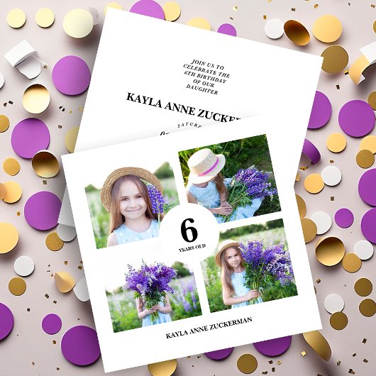 Carte Unisex pour tous les anniversaires Session photo m