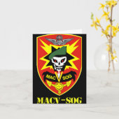 Carte Unité de l'armée de Macv-sog petit Patch couleur c (Fleur jaune)