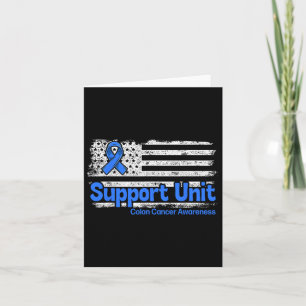 Carte Unité de soutien contre le cancer du côlon Drapeau
