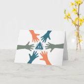 Carte Unité, Service, Sobriété Anniversaire (Fleur jaune)