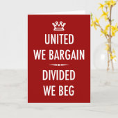 Carte United We Bargain (Fleur jaune)
