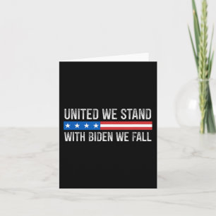 Carte United We Stand - Avec Biden We Fall - Vintage Sty