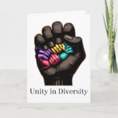 Carte Unity in Diversity (Devant)