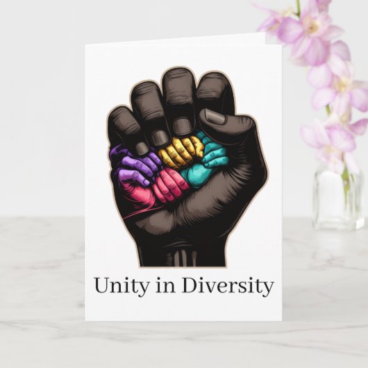 Carte Unity in Diversity (Orchidée)