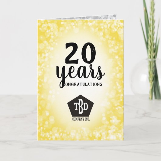 Carte universelle pour l'anniversaire des employés (Devant)