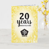 Carte universelle pour l'anniversaire des employés (Fleur jaune)