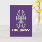 Carte Université d'Albany Great Danes (Fleur jaune)