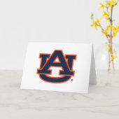 Carte Université d'Auburn | Auburn UA Logo (Fleur jaune)