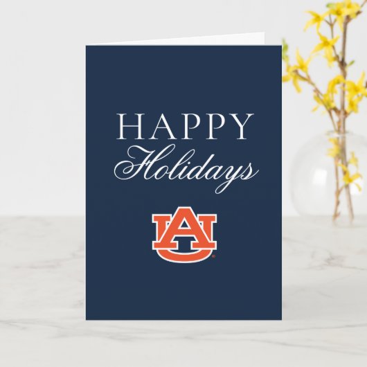 Carte Université d'Auburn | Vacances (Fleur jaune)