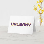 Carte Université de Albany Wordmark (Fleur jaune)