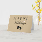 Carte Université de Wake Forest | WF (Fleur jaune)