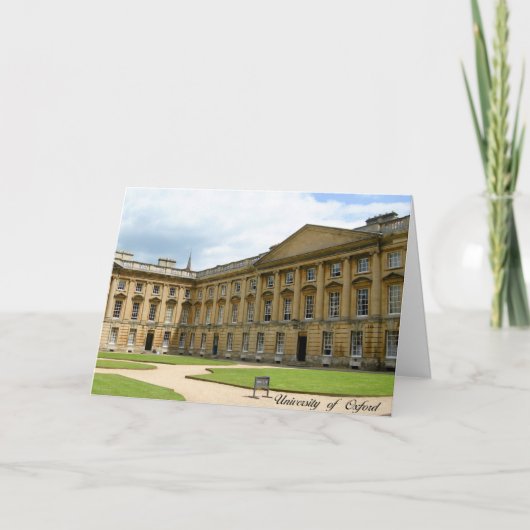 Carte Université d'Oxford (Devant)