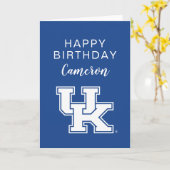Carte Université du Kentucky | Anniversaire (Fleur jaune)