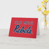Carte Université du Mississippi | Ole Miss Rebels (Fleur jaune)