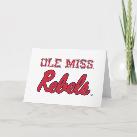 Carte Université du Mississippi | Ole Miss Rebels (Devant)
