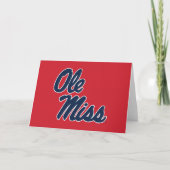 Carte Université du Mississippi | Ole Miss Script (Devant)