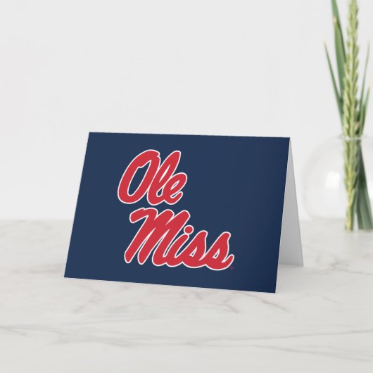 Carte Université du Mississippi | Ole Miss Script (Devant)