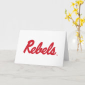 Carte Université du Mississippi | Script Rebels (Fleur jaune)