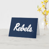 Carte Université du Mississippi | Script Rebels (Fleur jaune)