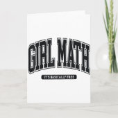 Carte Université Girl Math  (Devant)
