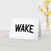 Carte Université Wake Forest | Arche de réveil (Fleur jaune)