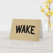 Carte Université Wake Forest | Arche de réveil (Fleur jaune)