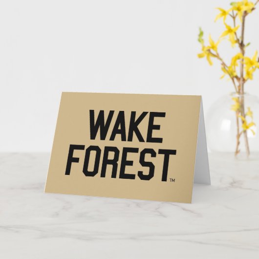 Carte Université Wake Forest | Wake Forest (Fleur jaune)
