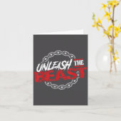 Carte Unleahe _ Gym Mode Fitness Motivation Wer  (Fleur jaune)