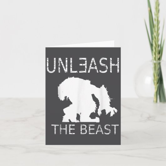 Carte Unleahe Workout Motivation Gym Graphic  (Devant)