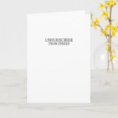Carte Unsubscribe From Stress Sarcastic Corporate  (Fleur jaune)