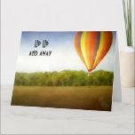 CARTE UP<br><div class="desc">Great card and fun for the hot air balloon entusiast in Your Life :) Personalize to ANY AGE and have fun fun emission this cute card today.</div>