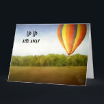 Carte UP UP AND AWAY=40th BIRTHDAY<br><div class="desc">Great card and fun for the hot air balloon entusiast in Your Life :) Personalize to ANY AGE and have fun fun emission this cute card today.</div>
