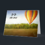 Carte UP UP AND AWAY=40th BIRTHDAY<br><div class="desc">Great card and fun for the hot air balloon entusiast in Your Life :) Personalize to ANY AGE and have fun fun emission this cute card today.</div>