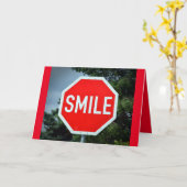 Carte Updated Smile, Just because, thinking of you (Fleur jaune)