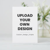 Carte Upload Your Own Design Here | Custom (Debout devant)