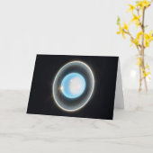 Carte Uranus planétaire avec anneaux Image JWST (Fleur jaune)