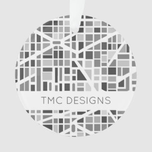 Carte urbaine moderne Gris Blanc Design architectu